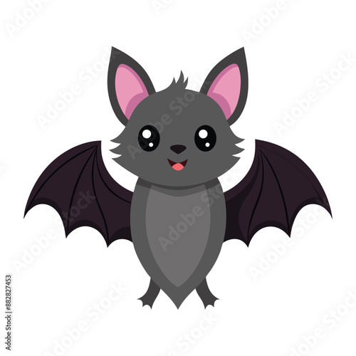Illustration of Cute Bat animal Isolated