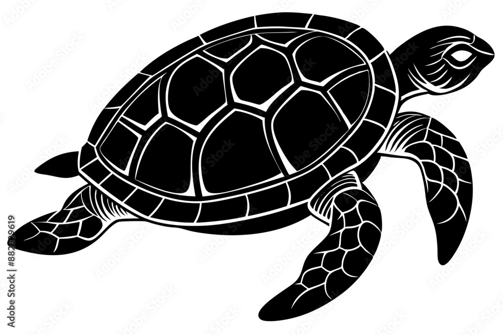 Turtle marine animal icon. Sea turtle silhouette. vector illustration
Turtle marine animal icon. Sea turtle silhouette. vector illustration
