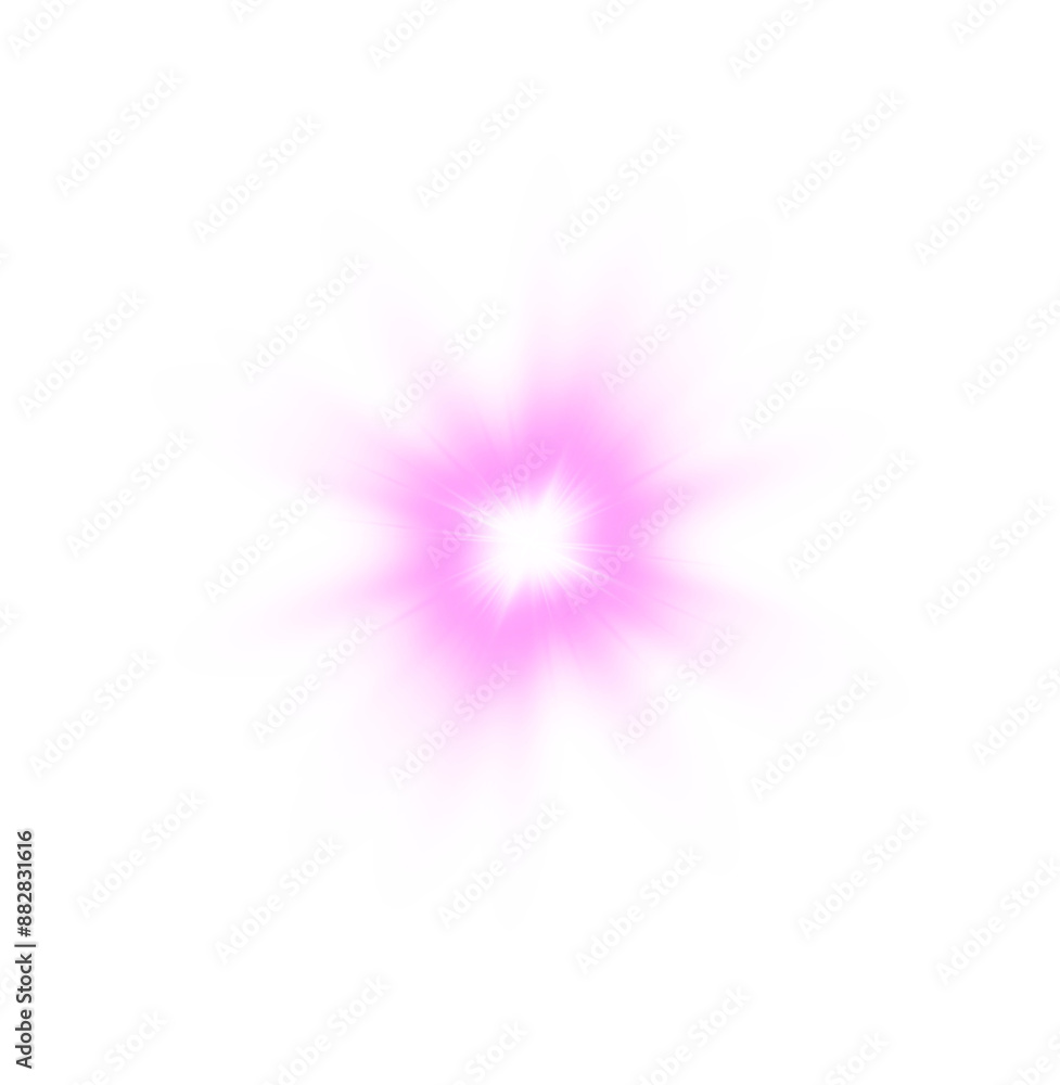 Pink Bright Shiny Flash. Glow Star Burst Pink Bright Shiny Flash. Glow Star Burst