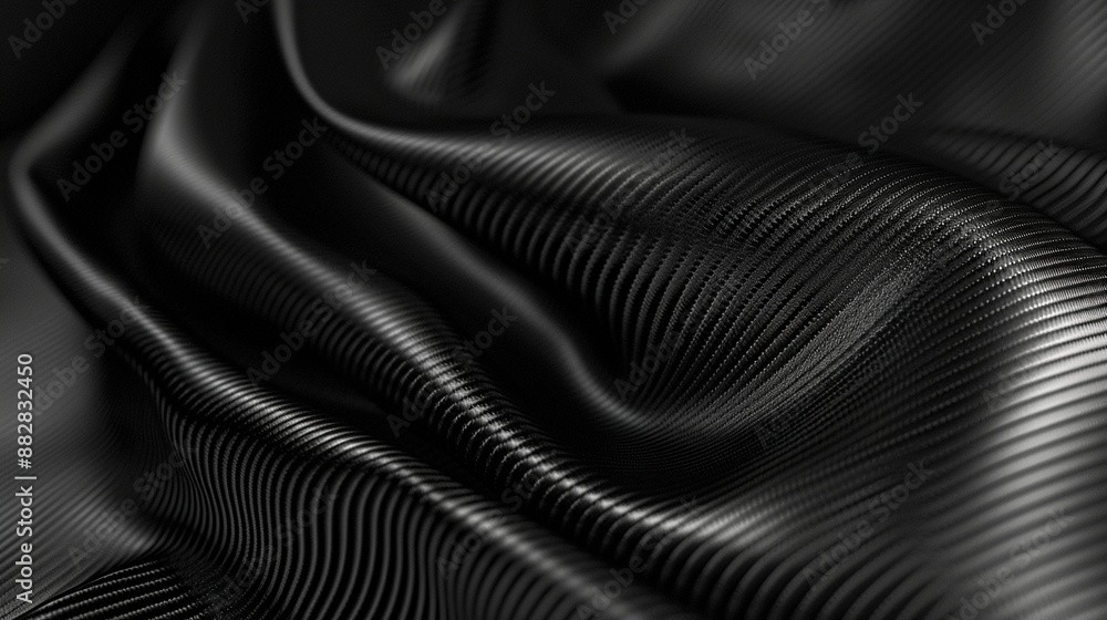 Close-up of black fabric with a smooth texture. Close-up of black fabric with a smooth texture.