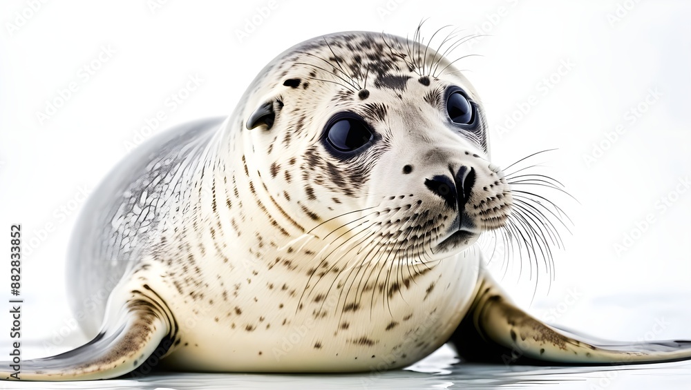 Obraz premium seal on white background, seal isolated on white, animal photos