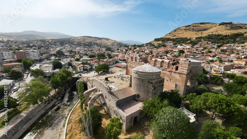 Historical antique works of Bergama, acropolis, kizilavlu, asclepion, photo