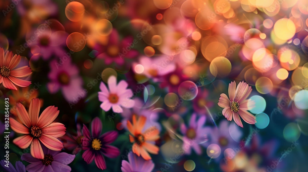 flowers with bokeh background flowers with bokeh background