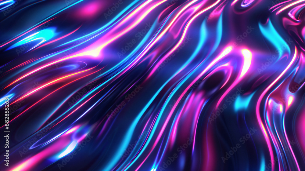 Abstract Neon Swirls Background. Abstract Neon Swirls Background.