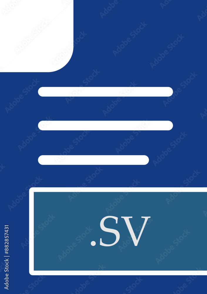 Fototapeta premium SV File format icon fill inside