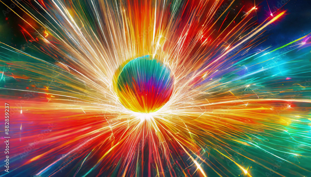 Fototapeta premium 量子的エネルギーのイメージ