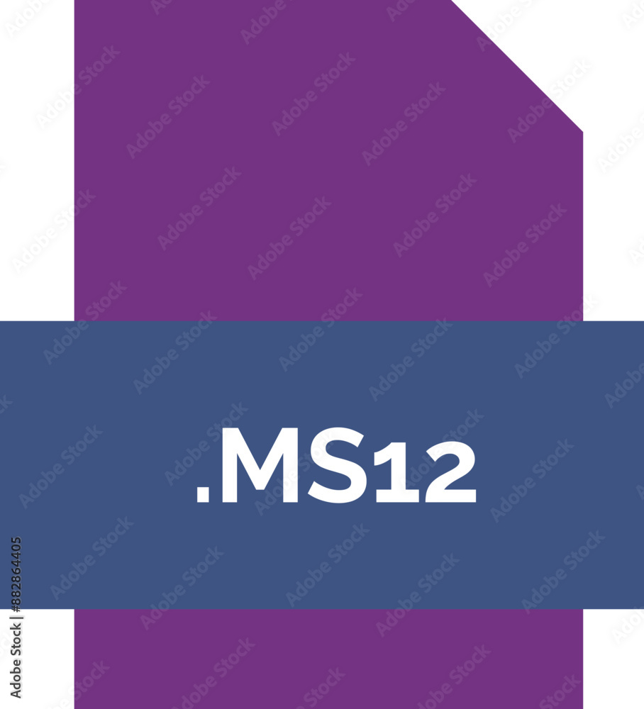 MS12 File extension icon fill crisp corners with symbol MS12 File extension icon fill crisp corners with symbol