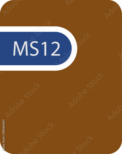 MS12 File icon black fill and empty for symbol