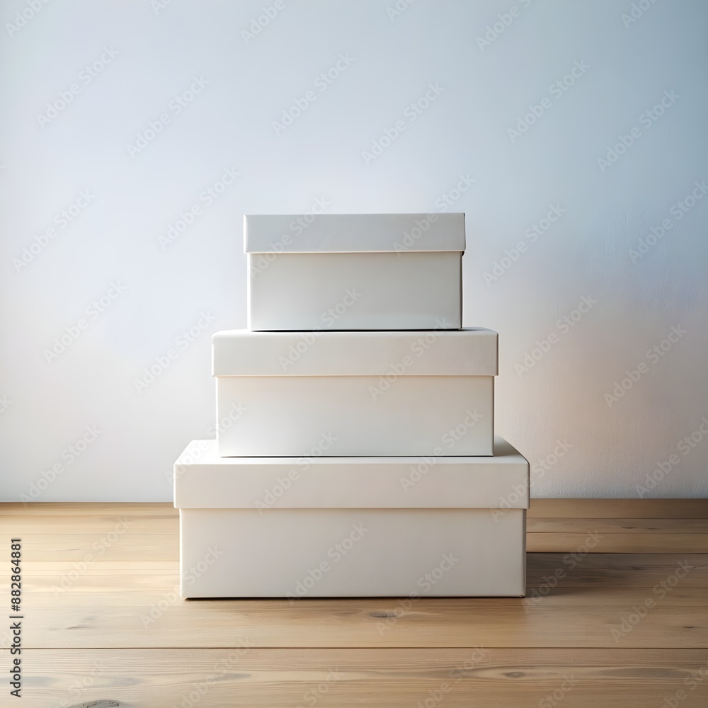 Set of White box mockup Set of White box mockup