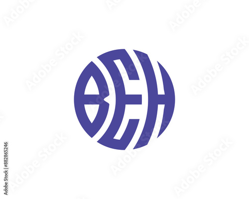 BEH Logo design vector template. BEH logo design.