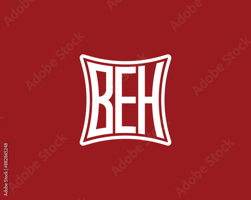 BEH Logo design vector template. BEH logo design.