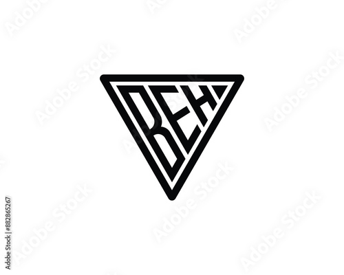 BEH Logo design vector template. BEH logo design.