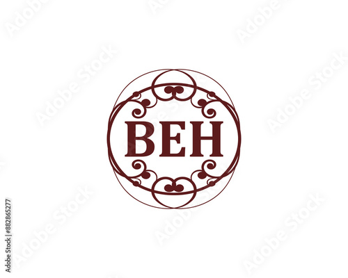 BEH Logo design vector template. BEH logo design.