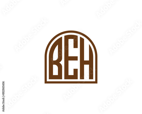 BEH Logo design vector template. BEH logo design.