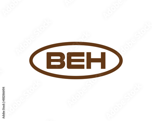 BEH Logo design vector template. BEH logo design.