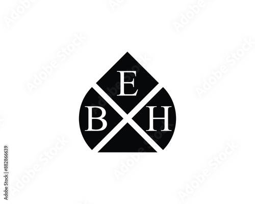 BEH Logo design vector template. BEH logo design.
