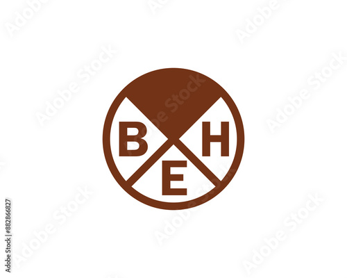 BEH Logo design vector template. BEH logo design.
