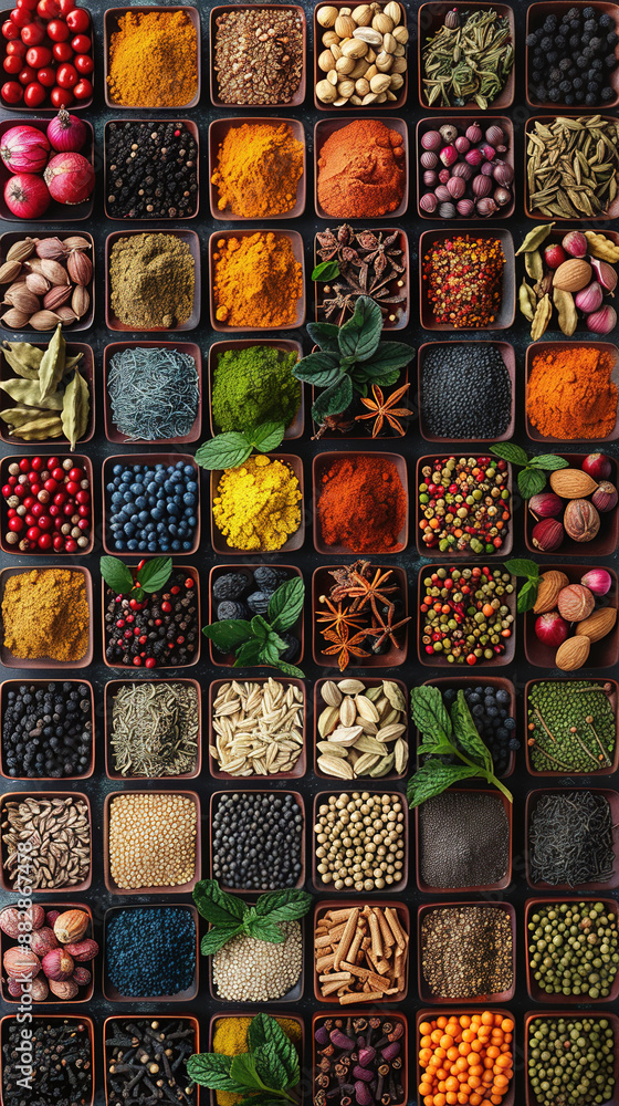 various of legumes and beans setting in kit as wallpaper, Healthy vegan protein food., top view various of legumes and beans setting in kit as wallpaper, Healthy vegan protein food., top view