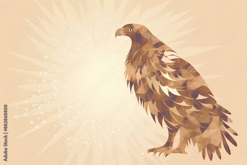Fototapeta premium eagle in the sky made by midjourney
