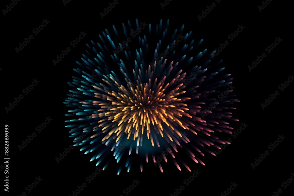 fireworks in the night sky made by midjourney fireworks in the night sky made by midjourney