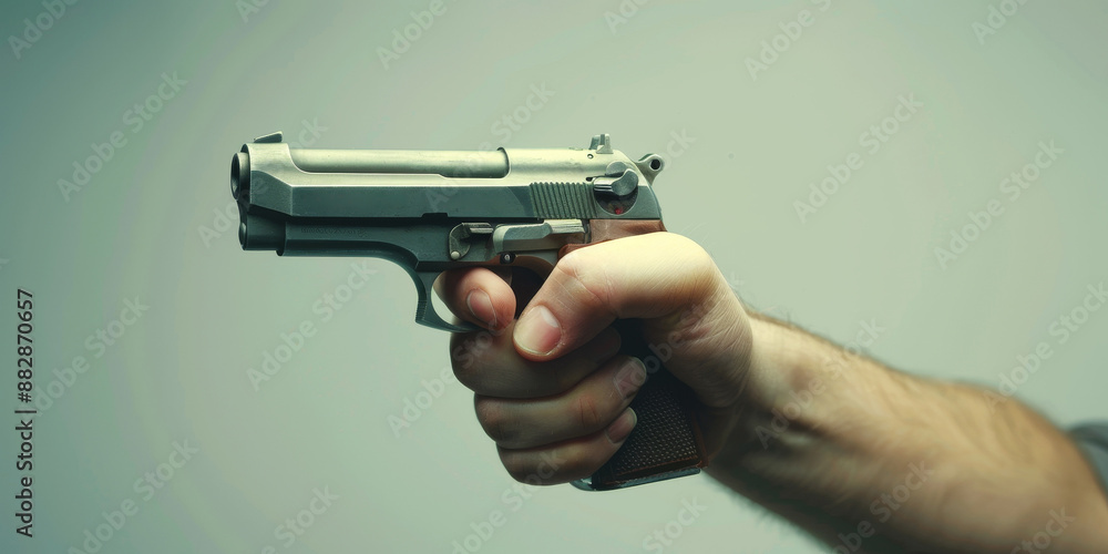 bang bang gesture. man with gun bang bang gesture. man with gun