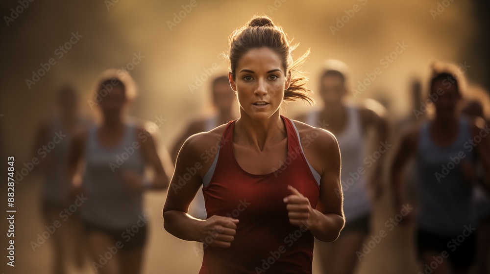Focused Athlete, Team Spirit Focused Athlete, Team Spirit