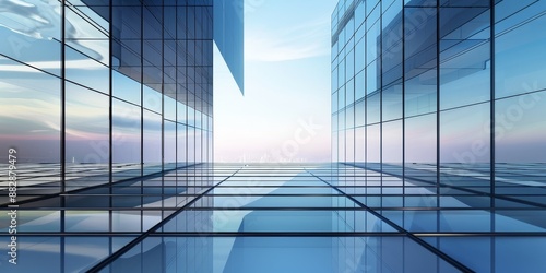 glass minmalistic architectural forms