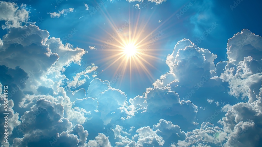 bright sun and sun rays shinning through clouds, bright sun and sun rays shinning through clouds,