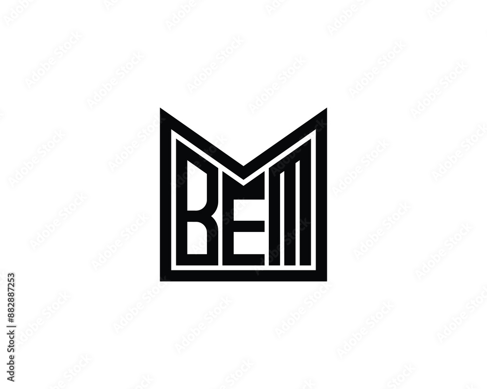 BEM logo design vector template. BEM logo design. BEM logo design vector template. BEM logo design.