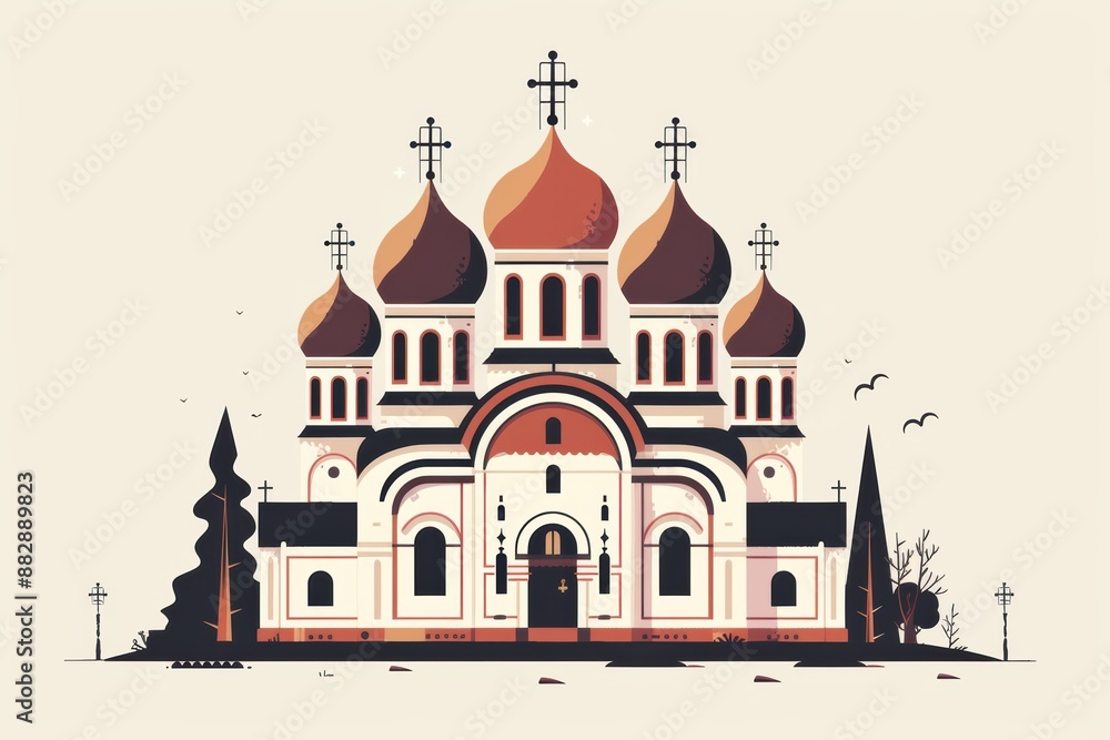 Fototapeta premium Christianity faith concept, rich traditions, icons, and spiritual depth.