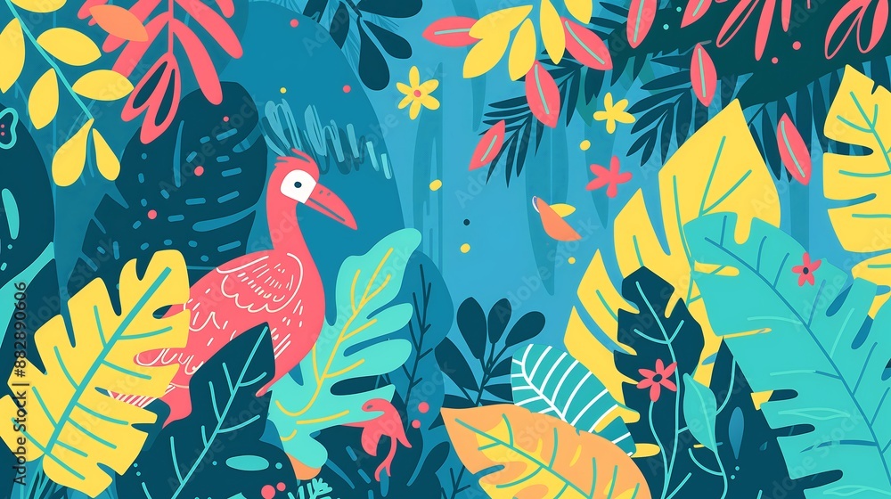 rain forest landscape illustration rain forest landscape illustration