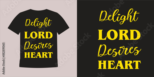 Delight Yourself In The Lord Free Vector