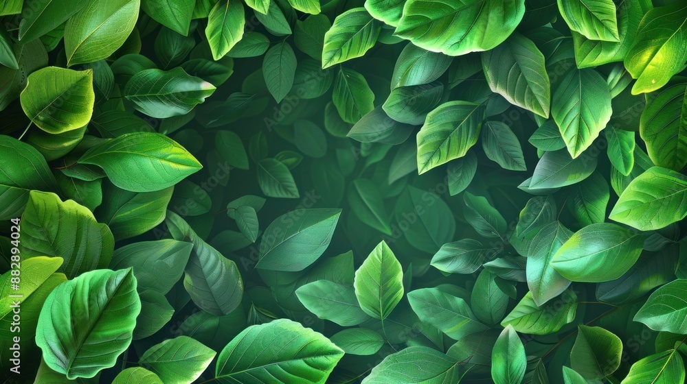 Green Leaves Forming a Circle Green Leaves Forming a Circle
