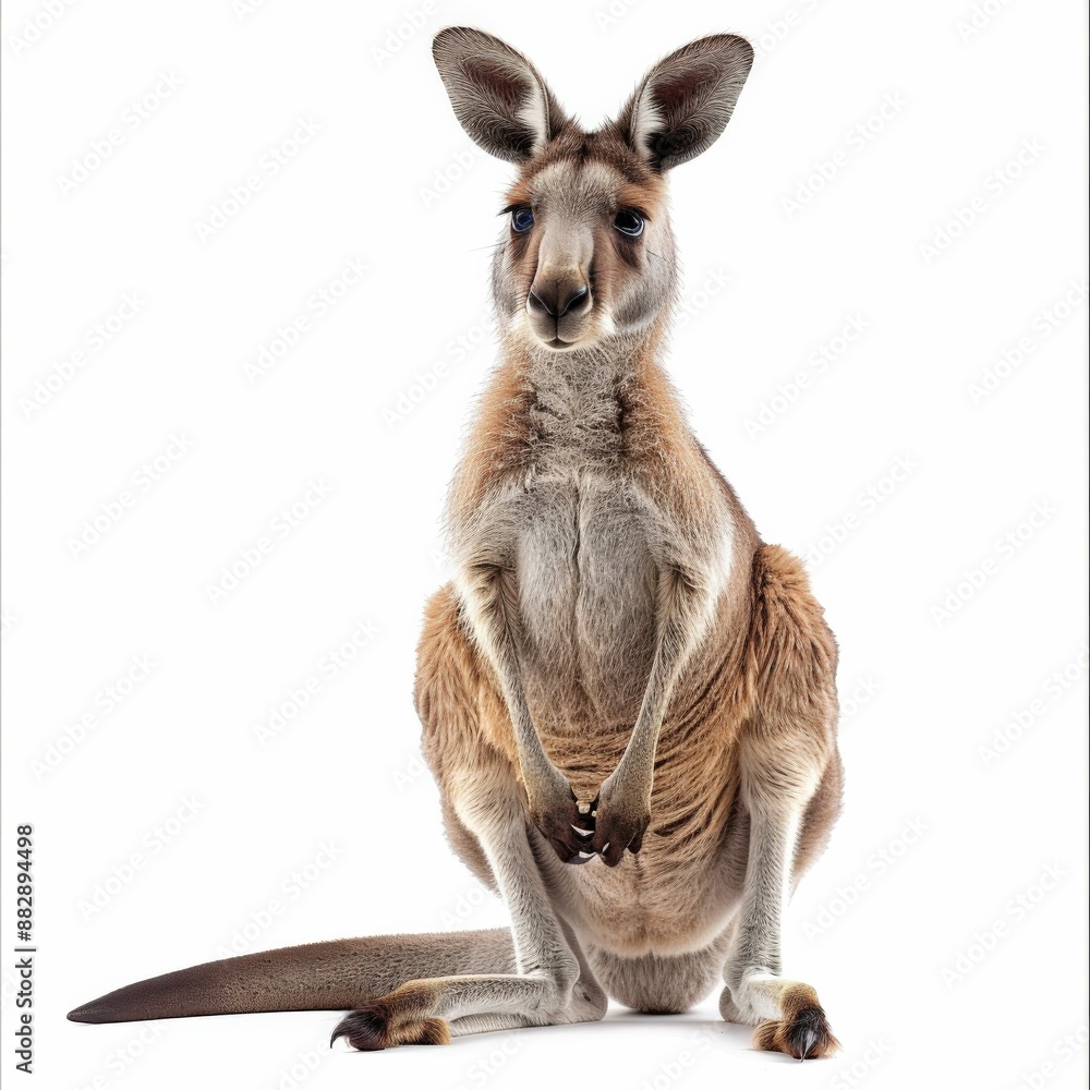 Close-Up of a Kangaroo on White Background - Australian Wildlife, Nature, and Animal Photography Close-Up of a Kangaroo on White Background - Australian Wildlife, Nature, and Animal Photography