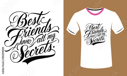 A stunning calligraphy T-shirt design featuring the phrase 