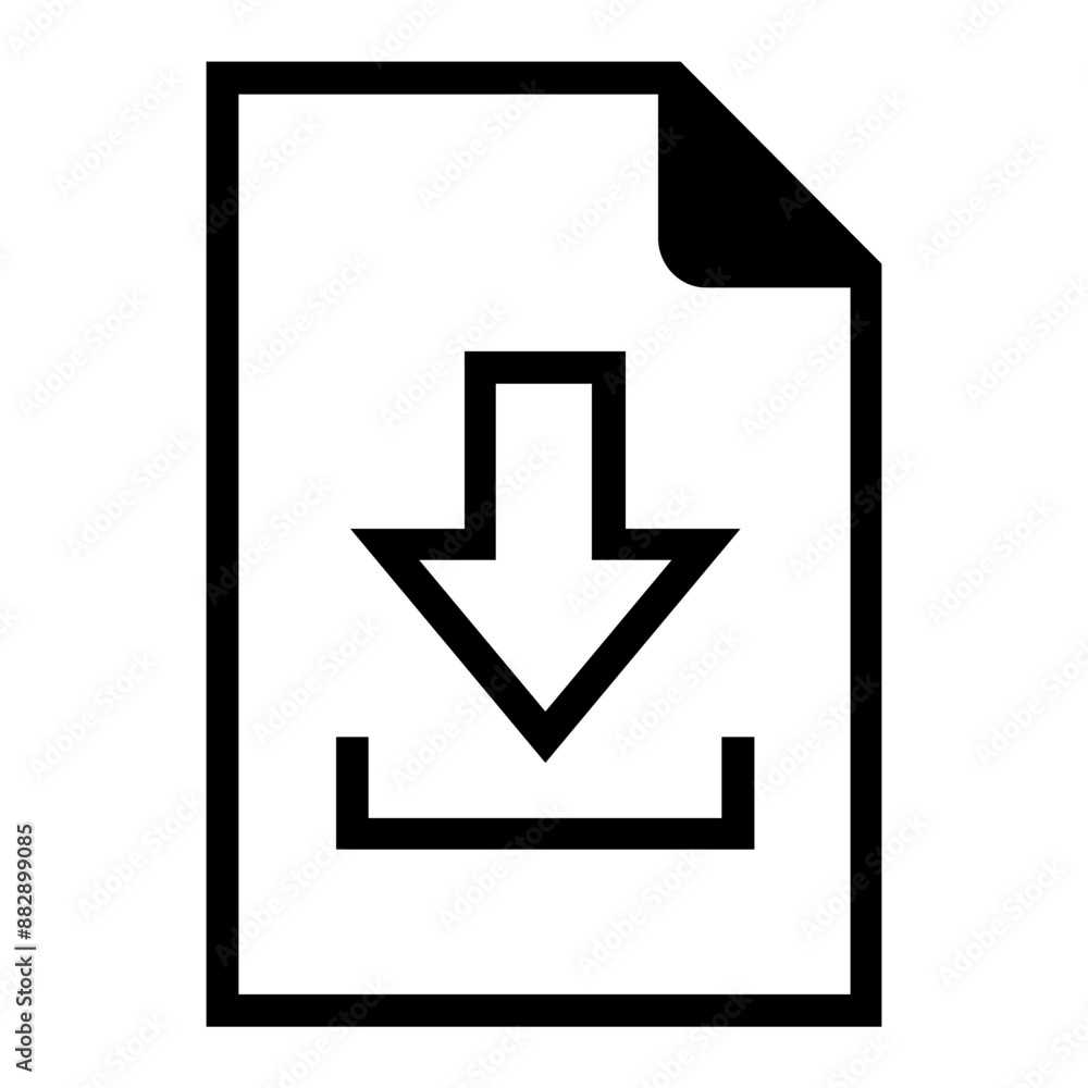 file download document icon. file download document icon.