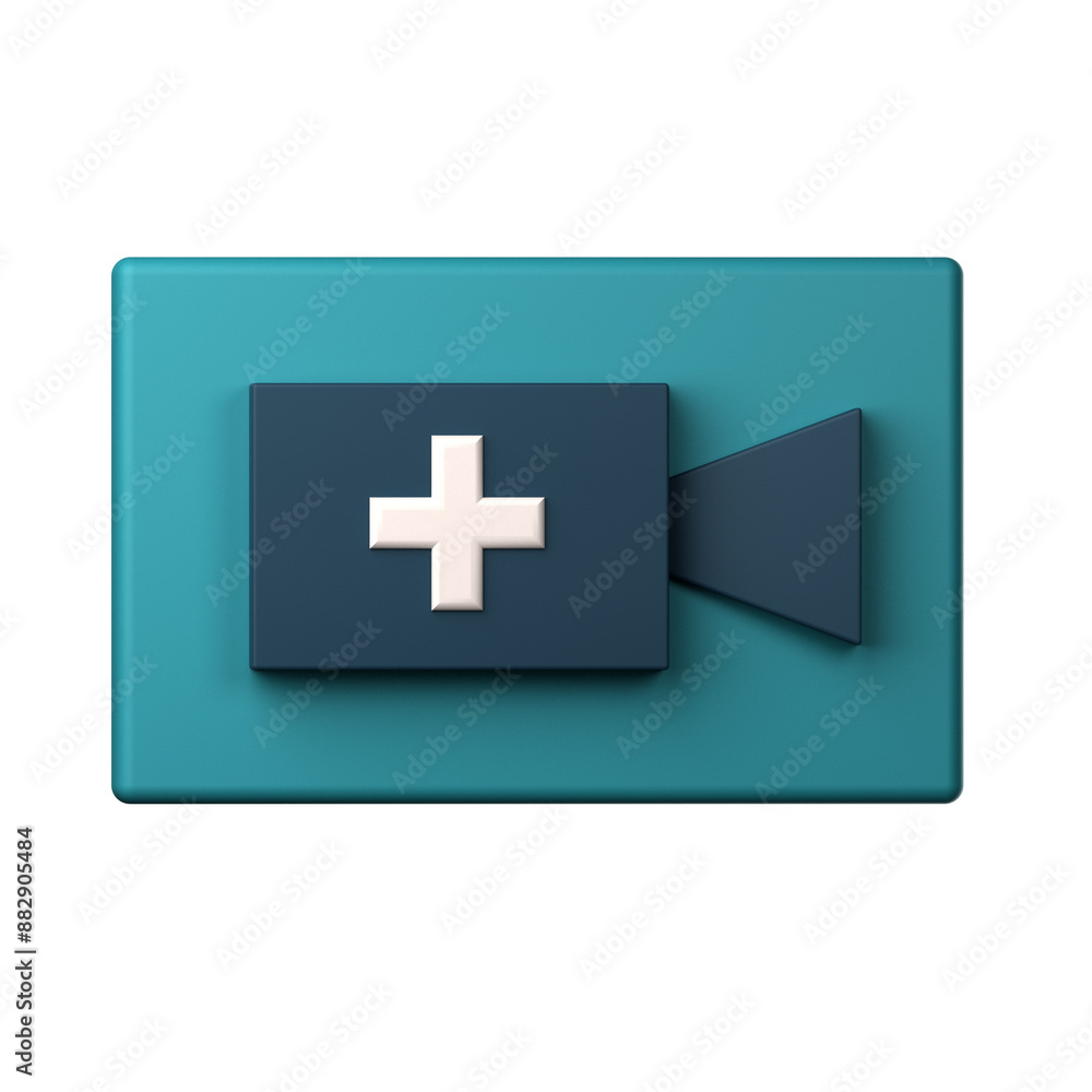 Obraz premium upload video icon isolated on the white background