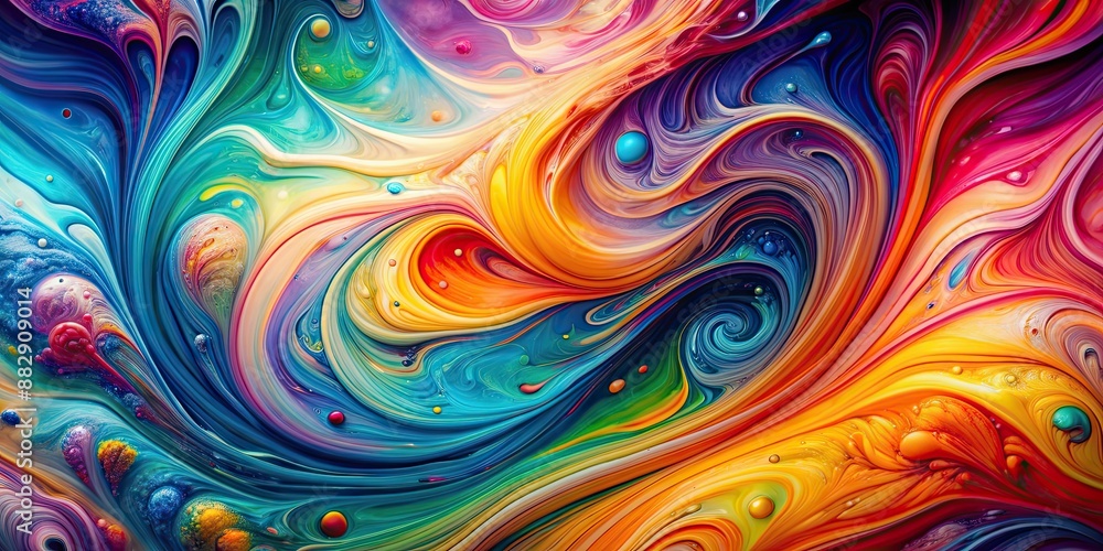 Colorful abstract fluid art with swirling patterns, abstract, vibrant, colorful, fluid, art, painting, swirl Colorful abstract fluid art with swirling patterns, abstract, vibrant, colorful, fluid, art, painting, swirl