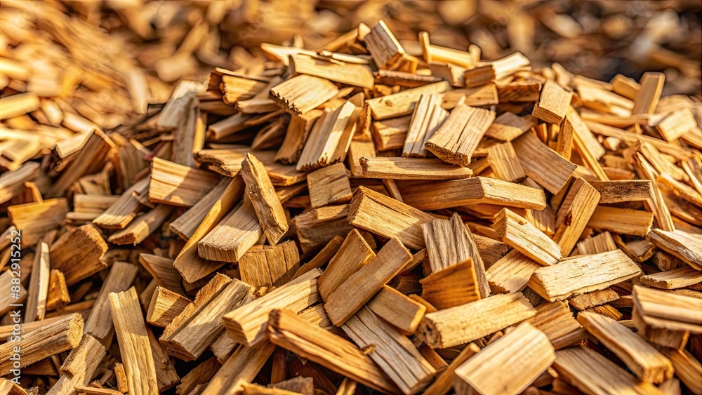 Close-up of a pile of wooden chips of oak , wood, oak, chips, texture, background, natural, brown, material, rough Close-up of a pile of wooden chips of oak , wood, oak, chips, texture, background, natural, brown, material, rough