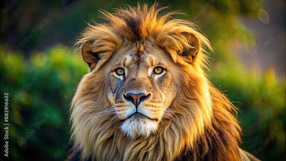 Close-up photo of a majestic lion in the wild, wildlife, lion, animal, safari, nature, predator, feline Close-up photo of a majestic lion in the wild, wildlife, lion, animal, safari, nature, predator, feline