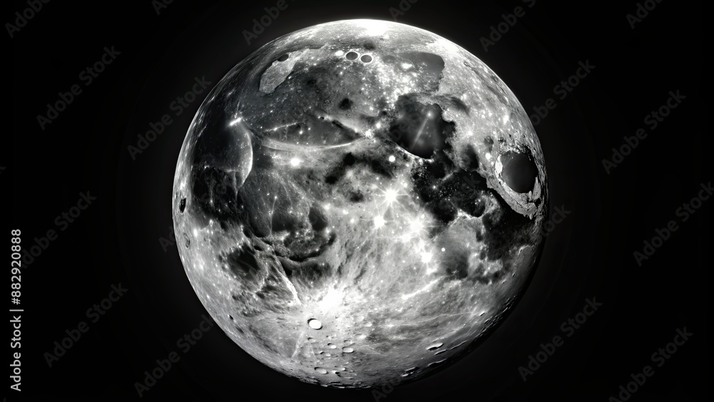 Black and white image of the moon, moon, night sky, celestial, lunar, monochrome, space, astronomy, darkness, shadow, orbit Black and white image of the moon, moon, night sky, celestial, lunar, monochrome, space, astronomy, darkness, shadow, orbit