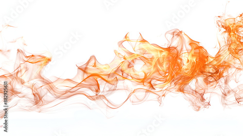 Fire pattern on white background , texture of fire on a black background, fire flame, burning fire on a dark area, fire background, fire frame, fire flames background