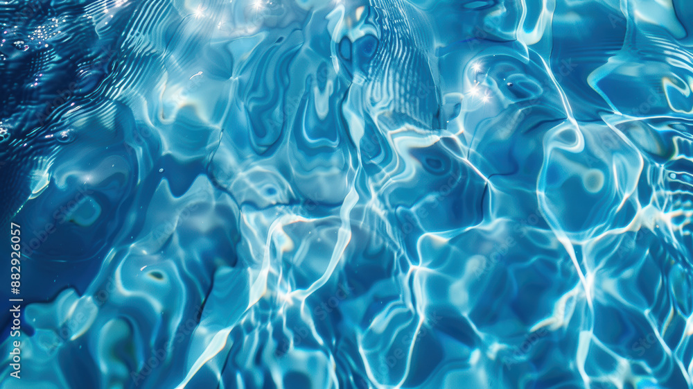 Blue Water Ripples Top View Blue Water Ripples Top View
