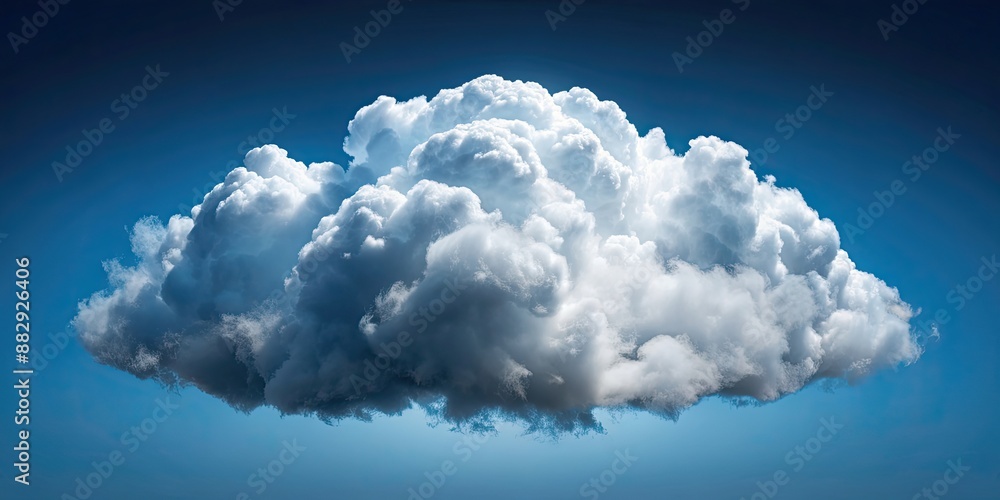 Naklejka premium Big cloud isolated on background, cloud, isolated,white, fluffy, sky, weather, fluffy, nature, atmosphere, meteorology