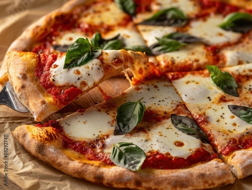 Homemade pizza close-up