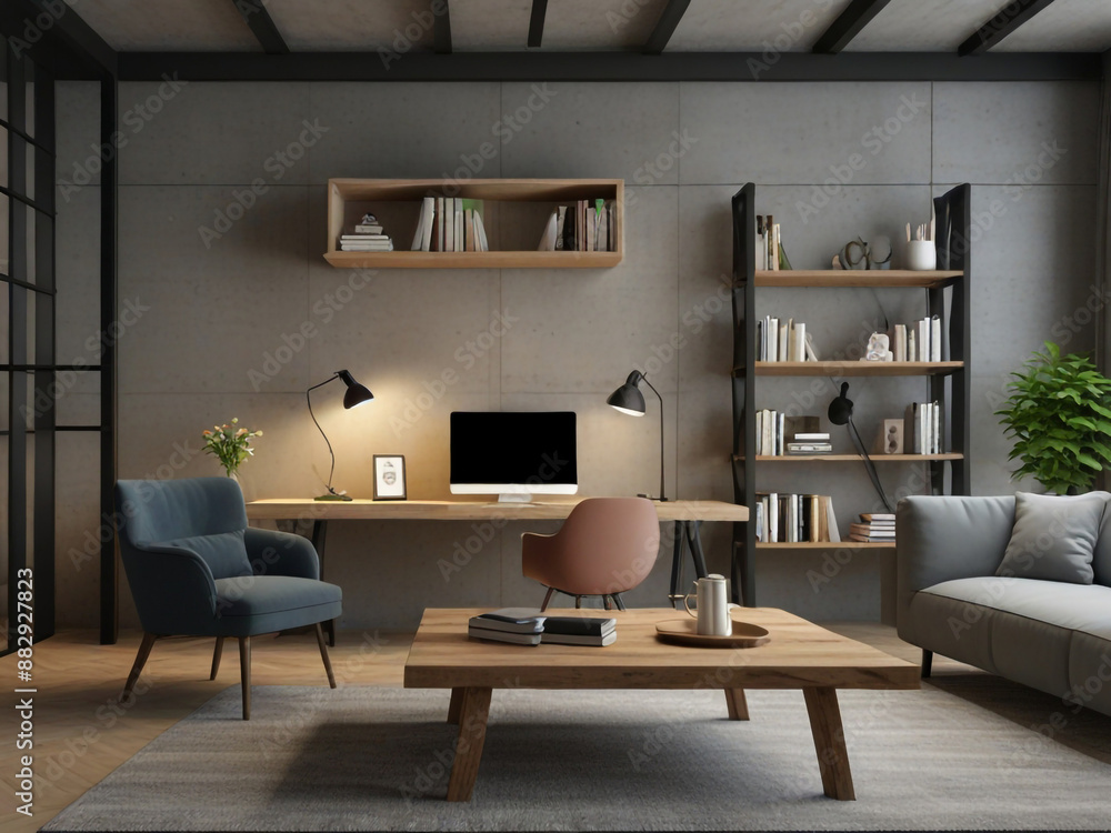 Fototapeta premium living room interior