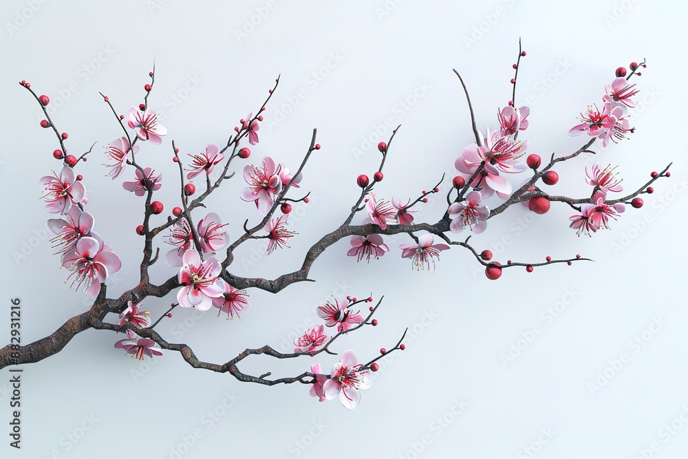 quince flower isolated on white background quince flower isolated on white background