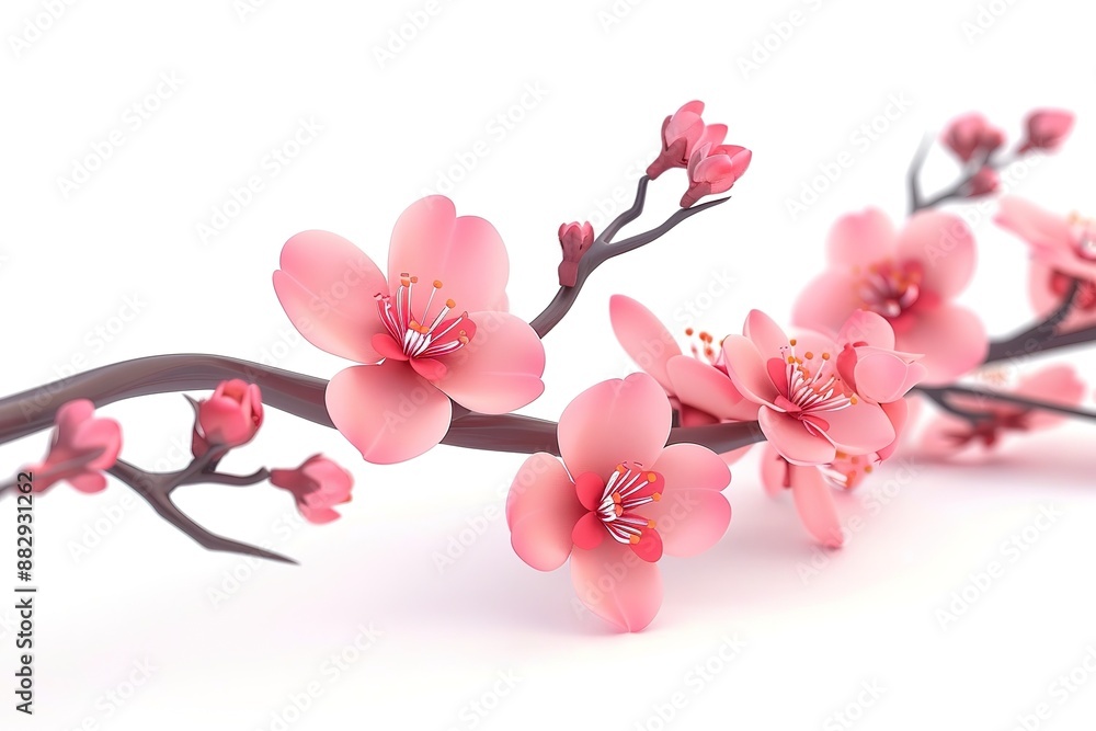 quince flower isolated on white background quince flower isolated on white background