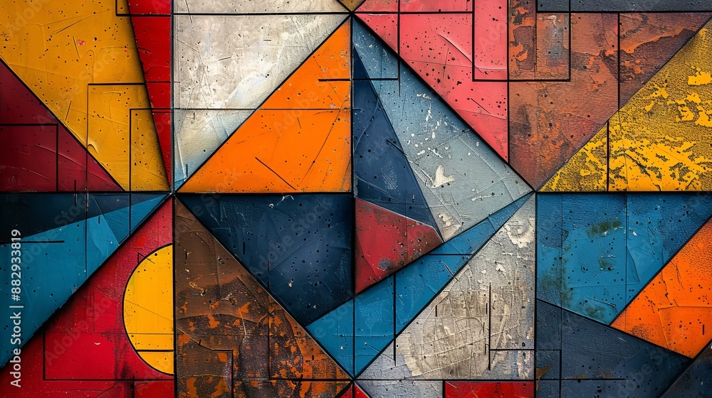 Fototapeta premium Abstract Geometric Wall Art