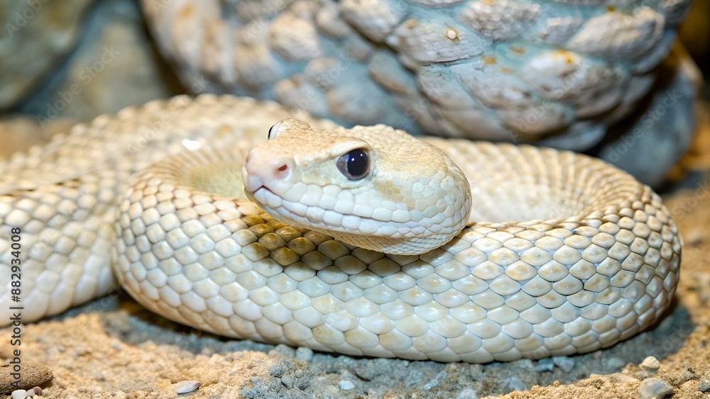Spotted Rattlesnake. Mitchell's rattlesnake. A white rattlesnake ...